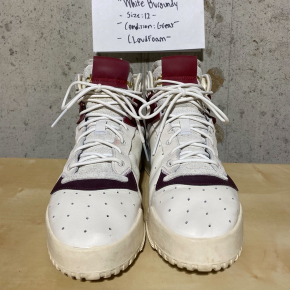 Adidas Rivalry High RM Cloudfoam - White Burgundy - Picture 2 of 9